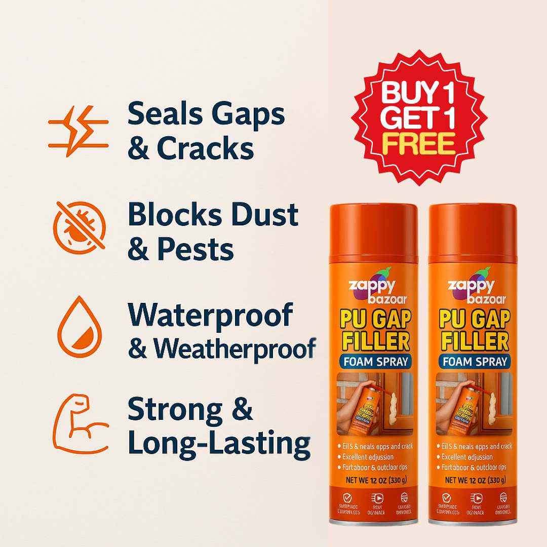 Instant Wall & Tile Gap Seal – PU Foam Spray | Buy 1 Get 1 Free